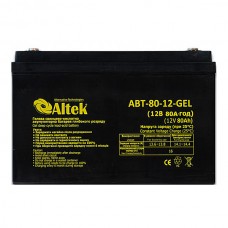Аккумуляторная батарея Altek ABT-80Аh/12V GEL 12V 80Аh