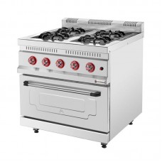 Плита газовая 4-х конфорочная Silver KZN-80 с духовкою