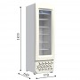 Дополнительное фото №2 - Морозильный шкаф 301л Crystal CRF-300 Frameless со стеклянной дверью