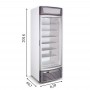 Дополнительное фото №2 - Морозильный шкаф 417л Crystal CRF 400 белый со стеклянной дверью