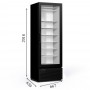 Дополнительное фото №2 - Морозильный шкаф 417л Crystal CRF 400 Frameless со стеклянной безрамочной дверью
