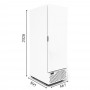 Дополнительное фото №2 - Морозильный шкаф 658л Crystal GELOBOX WHITE с глухой дверью