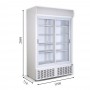 Дополнительное фото №2 - Холодильный шкаф 1010л Crystal CRS 930 две двери купе
