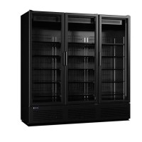 Морозильна шафа 1786 л Crystal CRFV 2000 зі скляними дверима без лайтбоксу