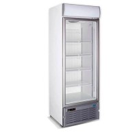 Морозильна шафа 420 л зі скляними дверима Crystal CRFV 500 white