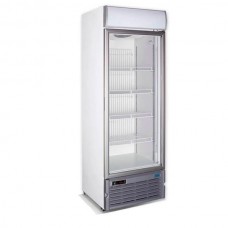 Морозильный шкаф 420 л со стеклянной дверью Crystal CRFV 500 white
