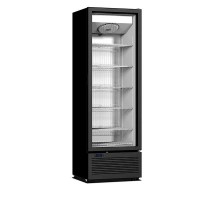 Морозильна шафа 420 л зі скляними дверима Crystal CRFV 500 black