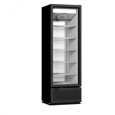 Морозильный шкаф 420 л со стеклянной дверью Crystal CRFV 500 black