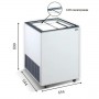 Дополнительное фото №2 - Морозильный ларь 172 л с прямым стеклом LED подсветкой Crystal EKTOR 16 SGL
