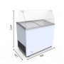Дополнительное фото №2 - Морозильная витрина 231 л гнутое стекло Crystal VENUS VETRINE CURVED 26 ECONOMY  для мягкого мороженого