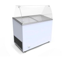Морозильна вітрина 330 л для м'якого морозива Crystal VENUS VETRINE CURVED 36 гнуте скло