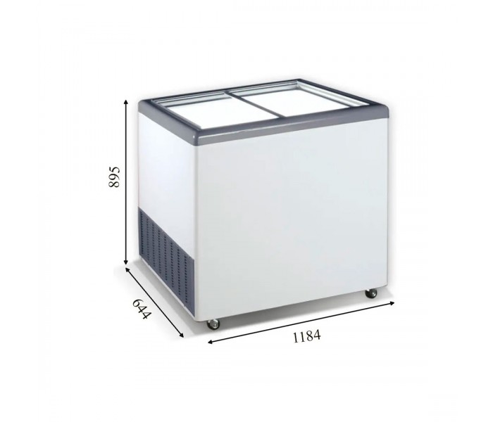 Морозильный ларь 356л Crystal Эктор 36 SGL с прямым стеклом