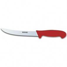 Нож разделочный L21cm Oskard NK016 красная ручка