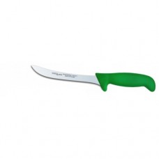 Нож разделочный L18cm Polkars 22 зеленая ручка