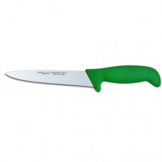 Нож разделочный L21cm Polkars 32 зеленая ручка