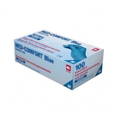 Рукавички нітрилові AMPri Med Comfort Blue 01192-S без пудри 100шт