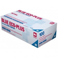 Перчатки нитриловые AMPri Blue Eco Plus 01198-S без пудры 100шт