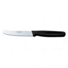 Кухонный нож Polkars 41 жесткое лезвие L115mm черная ручка