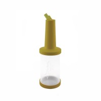 PM01Y Пляшка з гейзером 1 л прозора жовта кришка