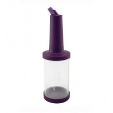 PM01P Бутылка с гейзером 1 л прозрачная фиолетовая крышка