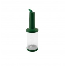 PM01G Пляшка з гейзером 1 л прозора зелена кришка