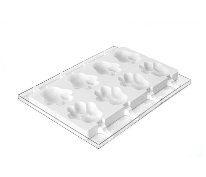 Набор для мороженого лапка Silikomart GEL06 89х84x24мм,2 формы,50 палочек