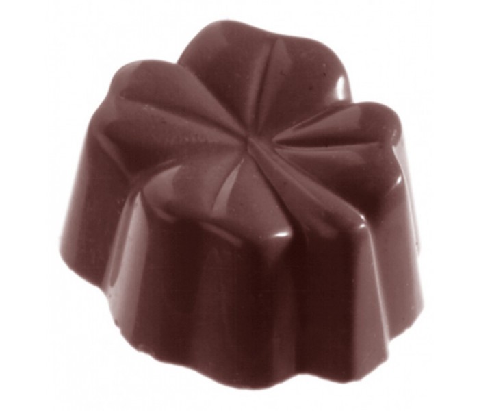 1113 Форма для шоколада Клевер Chocolate World 33x30x17мм,13 гр