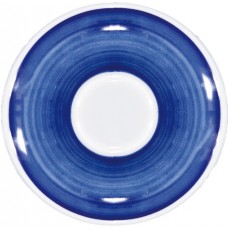 34413 Блюдце Ancap для серій Millecolori, колір блакитний, ручний розпис o14,5мм