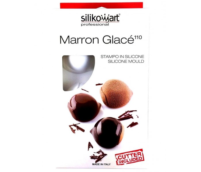 Marron Glace 110 Форма для десерта Каштан Silikomart 72х74мм,h40мм