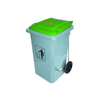 07405 Контейнер для сміття Araven зелена кришка 490х525х940мм, 120 л