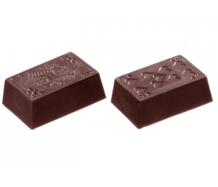 1372 Форма для шоколада Карты Chocolate World 39x25x13мм