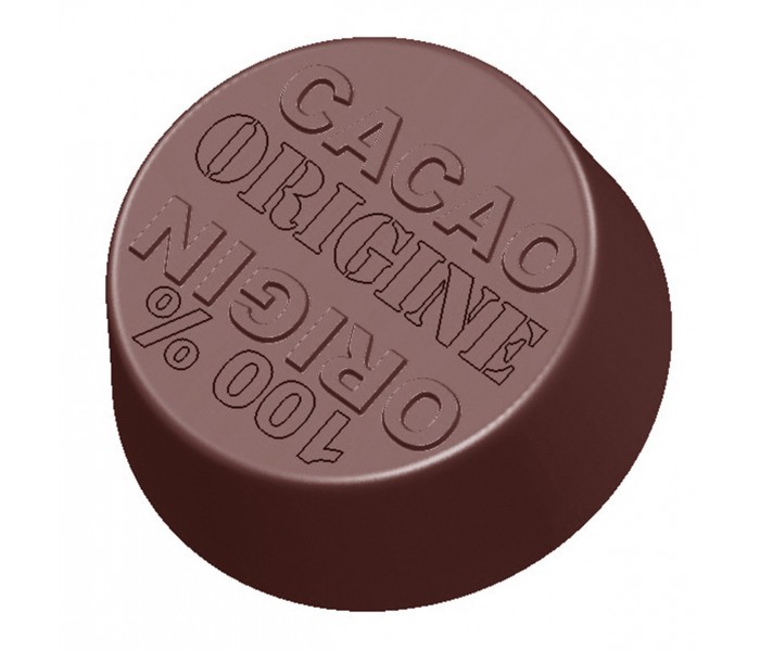 1625 CW Форма для шоколада 100% какао Chocolate World 30x30x12мм,21 шт