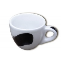 35184 Чашка Espresso з ручкою Ancap Verona Millecolori, ручний розпис, мазок A, колір чорний 75мм