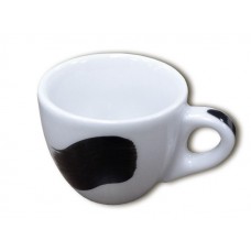 35184 Чашка Espresso с ручкой Ancap Verona Millecolori,ручная роспись,мазок A,цвет черный 75мм