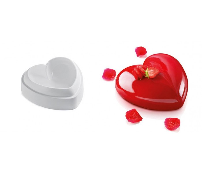 AMORE / C Набір силікон. форма Silikomart 142х137мм, h50мм і штамп для бісквіта