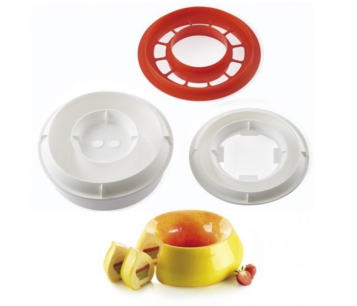 KIT FLAME Форма силикон. Silikomart o240мм,h85мм,2 л,2 шт + каттер