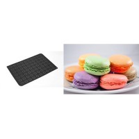 MAC02/C Лист силиконовый для макаронс Silikomart d 40мм,600х400мм