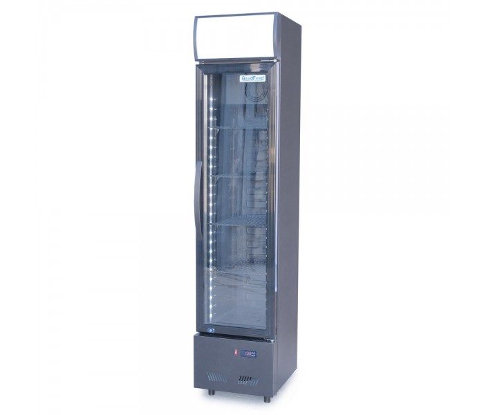 Шкаф холодильный для напитков 135 л GoodFood BC160BB2LED black-black