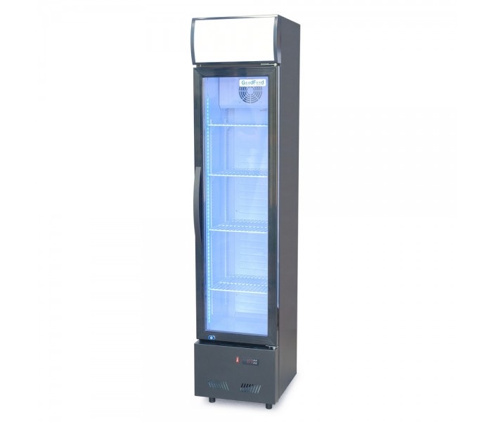 Шкаф холодильный для напитков 135 л GoodFood BC160BW2LEDCOL black-white