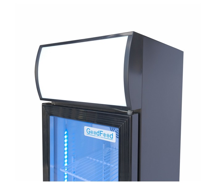 Шафа холодильна для напоїв 135 л GoodFood BC160BW2LEDCOL black-white