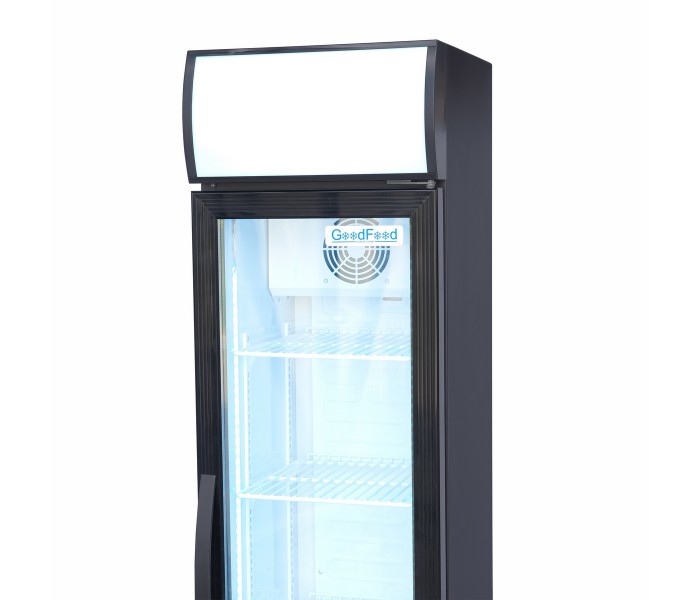 Шафа холодильна для напоїв 135 л GoodFood BC160BW2LED Black-White