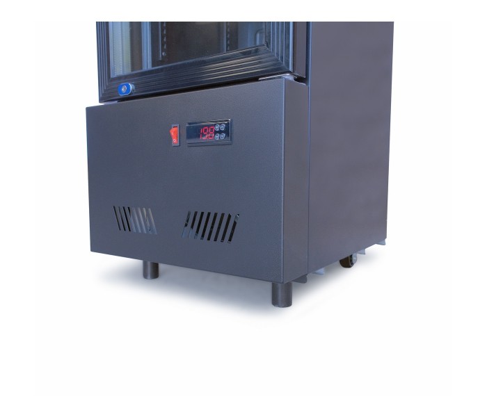 Шафа холодильна для напоїв 135 л GoodFood BC160NBB2LED black-black