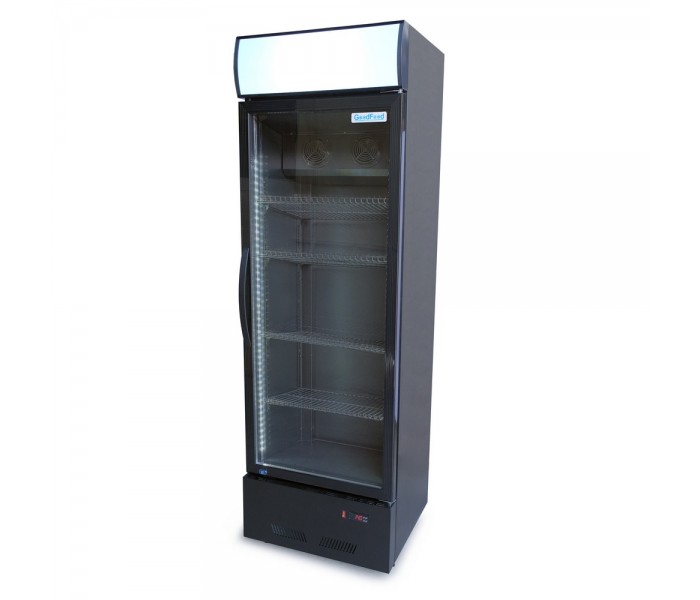 Шкаф холодильный для напитков 310 л GoodFood BC360BB2LED black-black