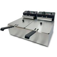 Фритюрниця електрична професійна 2x6 л GoodFood EF66 BLACK