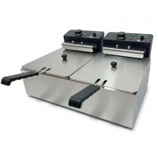 Фритюрниця електрична професійна 2x6 л GoodFood EF66 BLACK