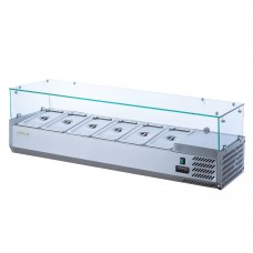 Холодильная витрина для топпинга GoodFood GF-VRX1400/380-H6C 6хGN1/3 емкостей