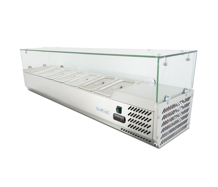 Холодильная витрина для топпинга GoodFood GF-VRX1500/330-H6C 7хGN1/4 емкостей