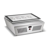 Витрина для мороженого 67 л GoodFood RTD67F прямое стекло