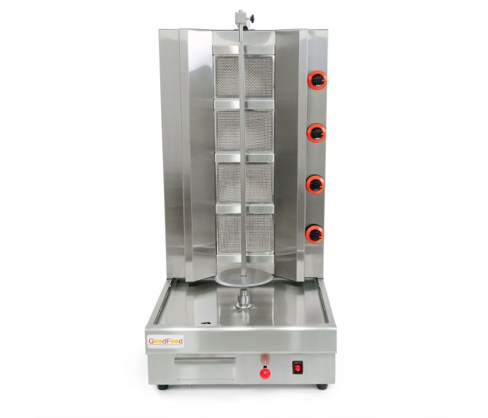Аппарат для шаурмы 50 кг газовый с двигателем GoodFood SM4MG