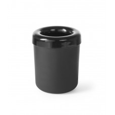 Контейнер для мусора/столовых приборов настольный o130xH160 черный Hendi 421574
